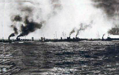 German 7th Half-Flotilla of S115, S116 (not present at the Texel action), S117, S118 and S119: Texel action on 17th October 1914 in the First World War