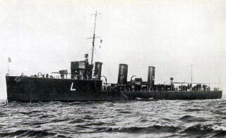 British destroyer HMS Lennox one of the British destroyers at the Texel action on 17th October 1914 in the First World War