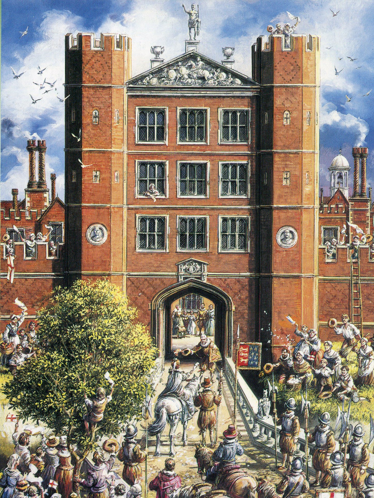 Reconstruction of the Great Gate House of the Old House at Basing House: Siege of Basing House 1642 to 1645 during the English Civil War
