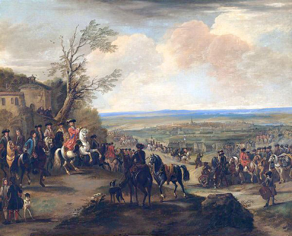 Duke of Marlborough at the Battle of Oudenarde 30th June 1708 in the War of the Spanish Succession: picture by John Wootton