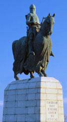 The statue of Robert de Bruce on the battlefield: Battle of Bannockburn 23rd and 24th June 1314 by Pilkington Jackson