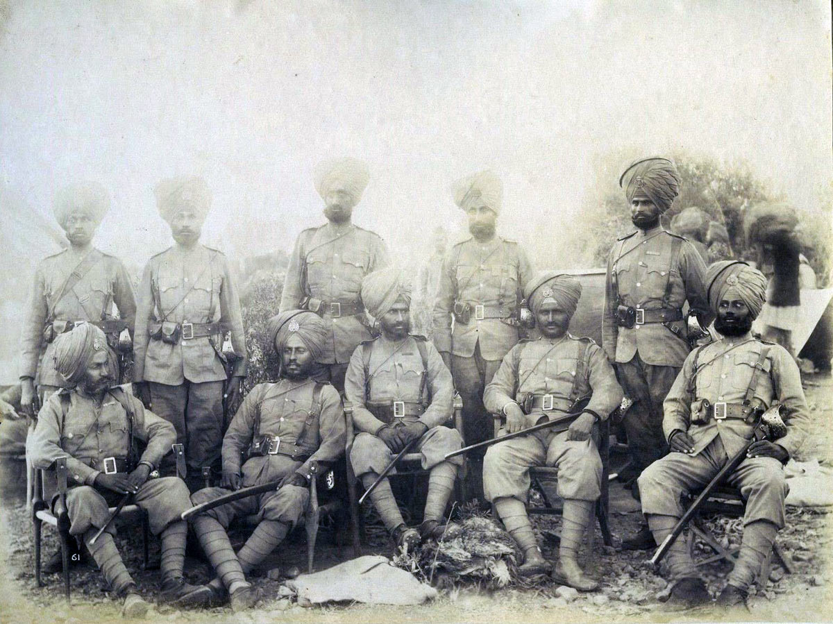 Sikh soldiers: Black Mountain Expedition, 1st March 1891 to 29th May 1891 on the North-West Frontier in India