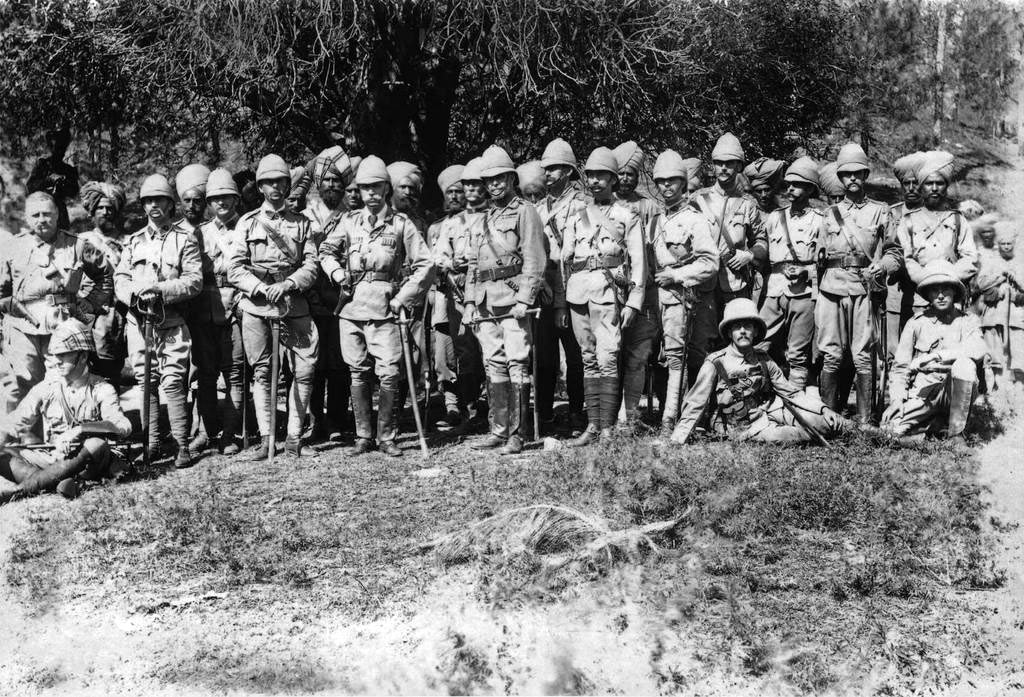 Lieutenant General Sir Bindon Blood and his staff: Malakand Rising, 26th July to 22nd August 1897 on the North-West Frontier of India