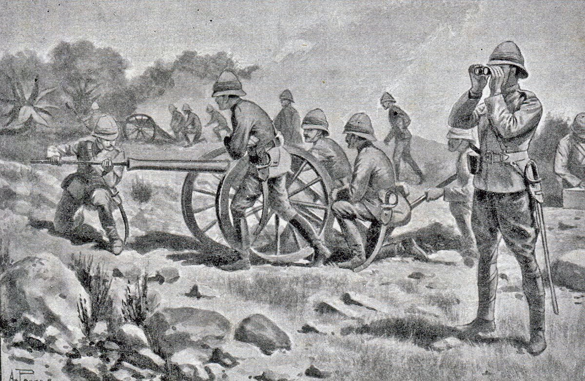 British Mountain Battery: Malakand Rising, 26th July to 22nd August 1897 on the North-West Frontier of India: picture by Ernest Prater
