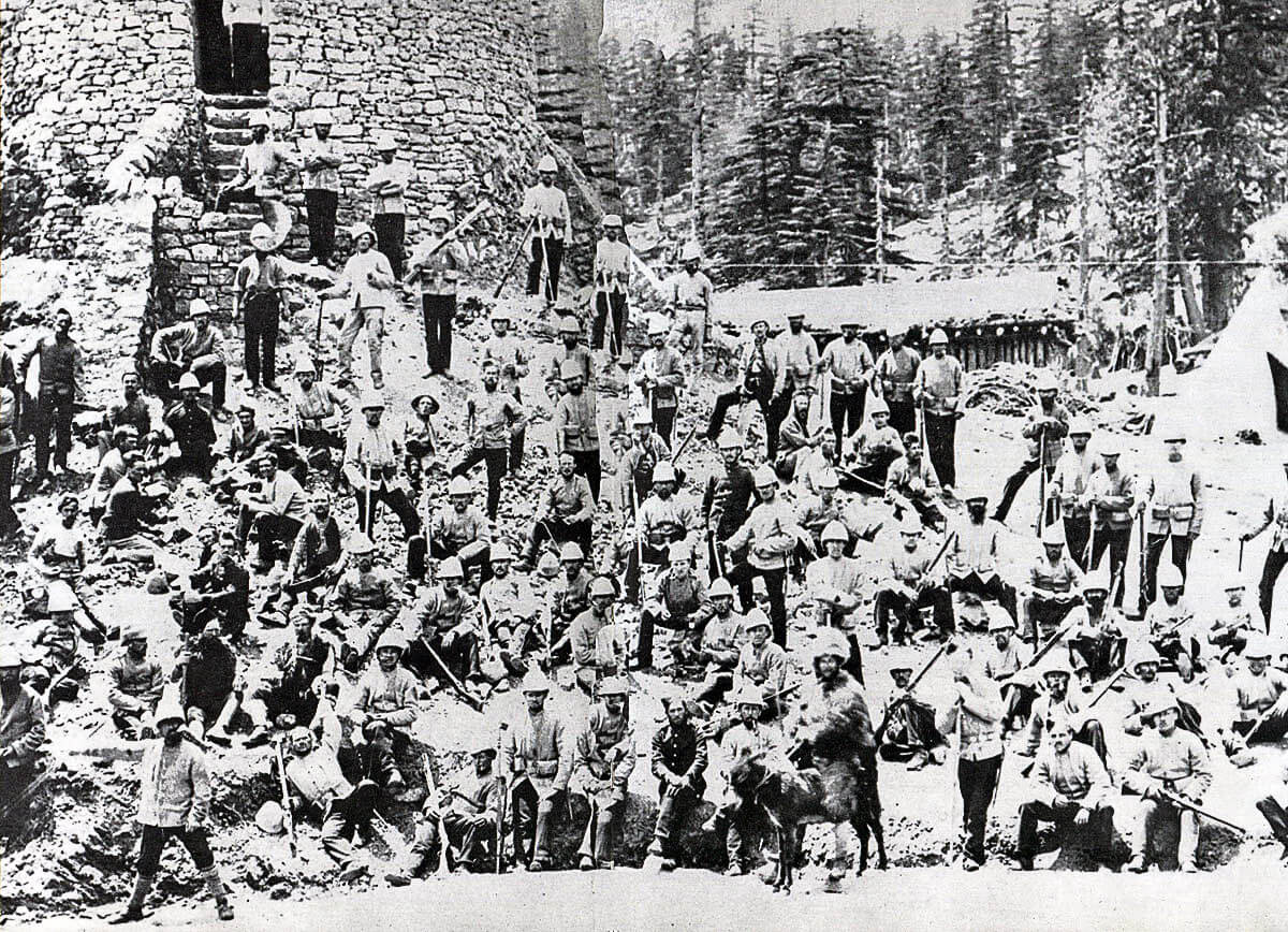 8th King's Regiment in Afghanistan after the Battle of Peiwar Kotal on 2nd December 1878 in the Second Afghan War