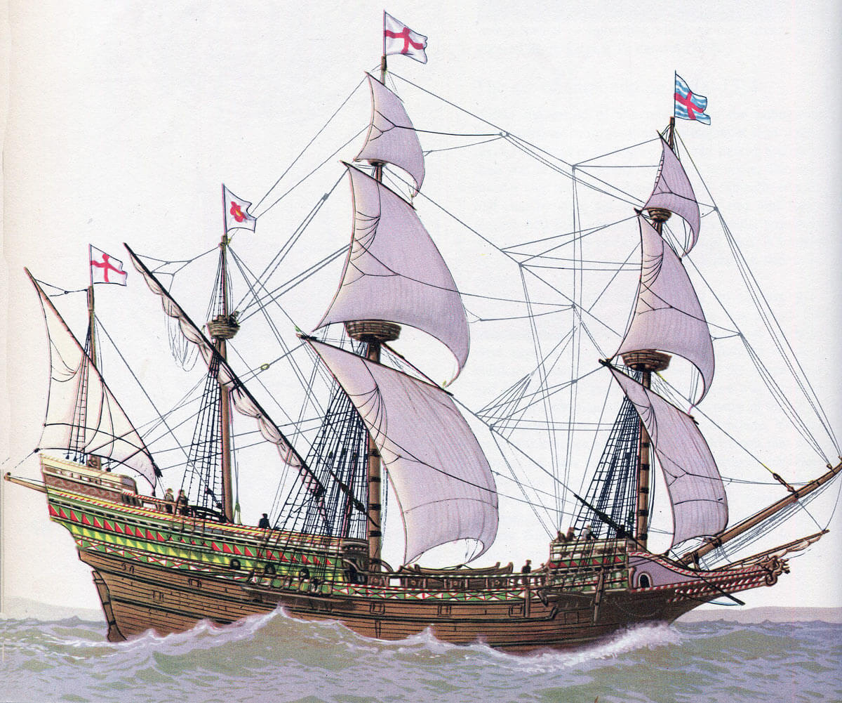 New English 'race' ship that the Spanish could not catch to board and whose cannon did so much damage to the Armada's ships: Spanish Armada June to September 1588