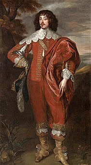 William Villiers, 2nd Viscount Grandison, mortally wounded at the Storming of Bristol on 29th July 1643: picture after Anthony van Dyck