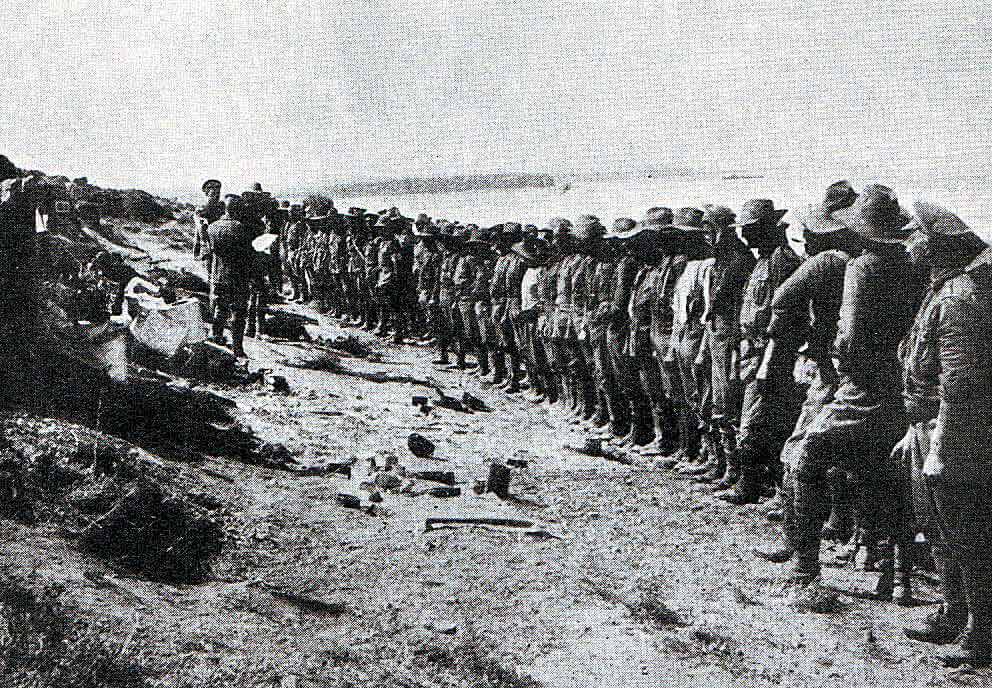 Australian roll-call Anzac Cove 25th April 1915: Gallipoli Part III, ANZAC landing on 25th April 1915 in the First World War