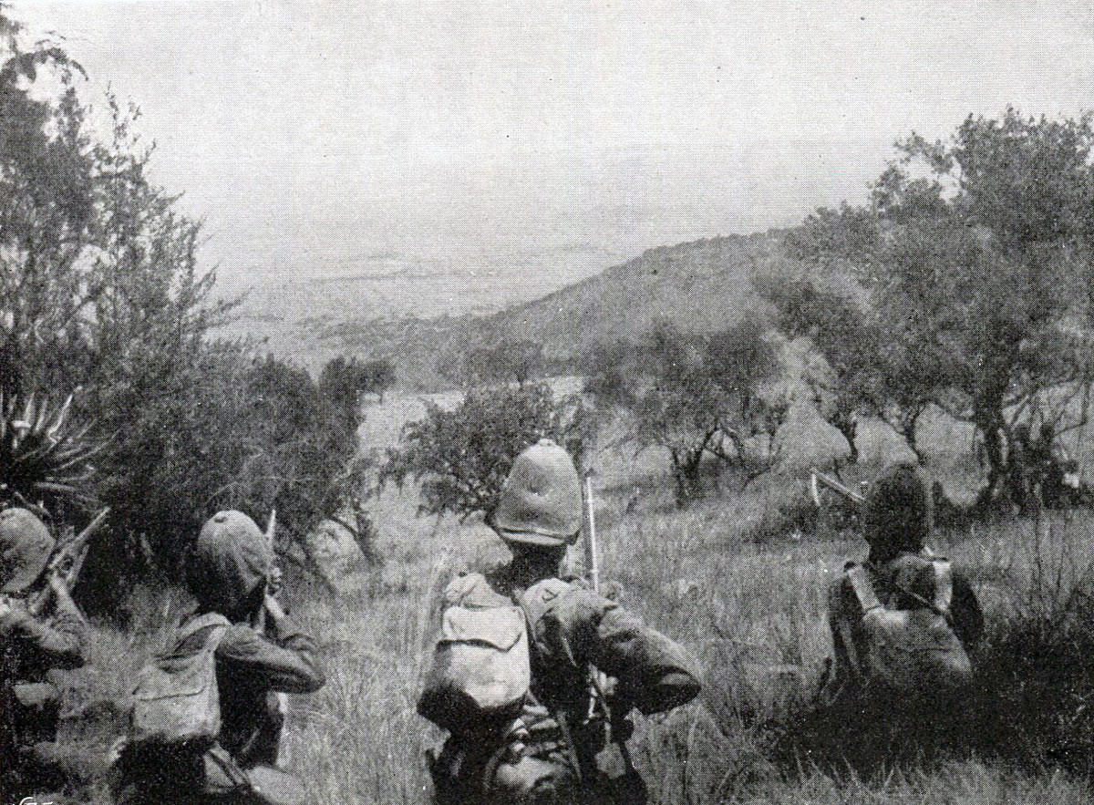 West Yorkshire Regiment on Monte Cristo: Battle of Pieters, fought from 14th February 1900 in the Great Boer War