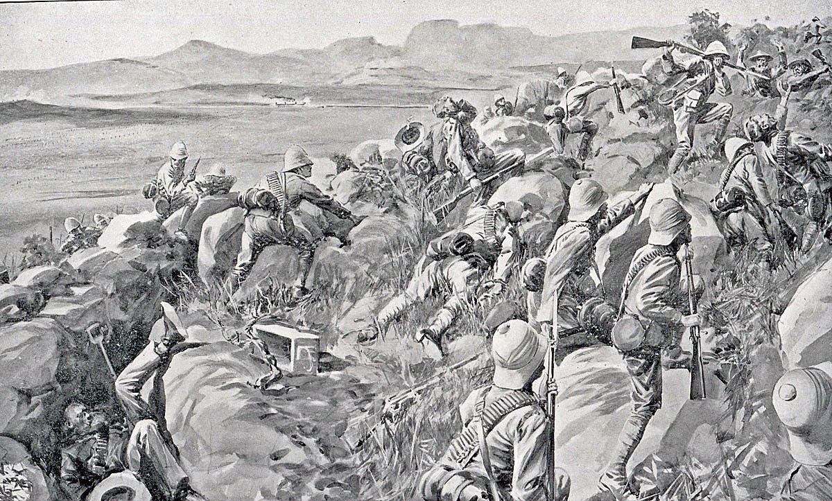 Last rush at Hlangwane Hill: Battle of Pieters, fought from 14th February 1900 in the Great Boer War