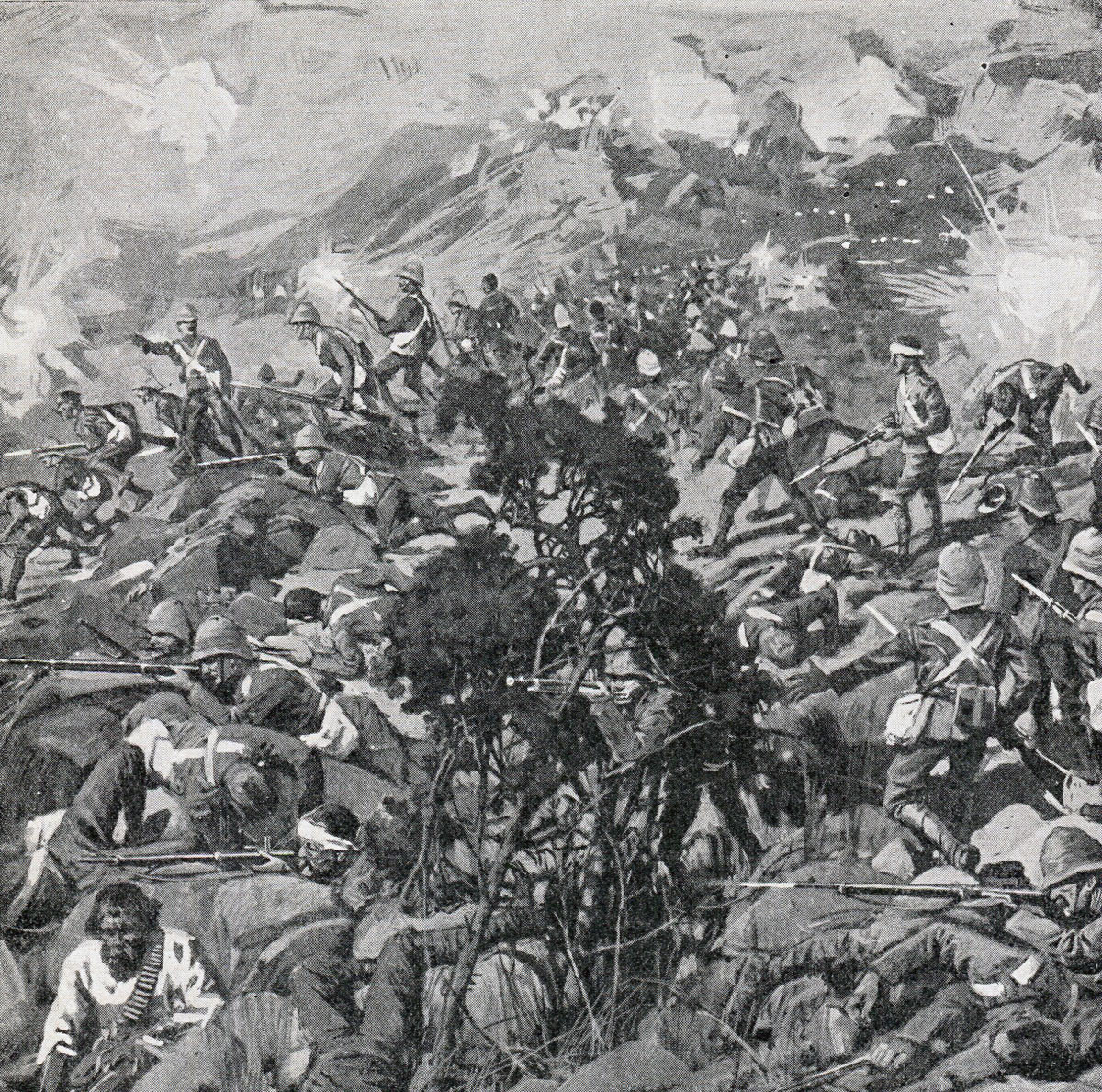 Boer attack on Wagon Hill: Siege of Ladysmith, 2nd November 1899 to 27th February 1900 in the Great Boer War