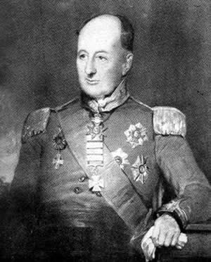 Colonel Benjamin D'Urban, commander of the Portuguese Dragoon Brigade at the Battle of Majadahonda on 11th August 1812 in the Peninsular War