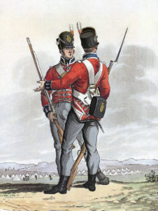 1st Foot Guards: Battle of Vitoria on 21st June 1813 in the Peninsular War: picture by Hamilton Smith