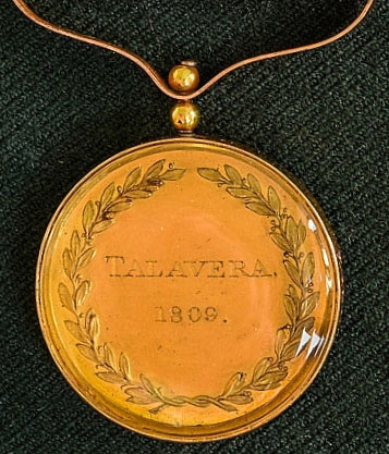 Army Gold Medal awarded to Lt Col Alexander Gordon of the 83rd Regiment for the Battle of Talavera on 28th July 1809 in the Peninsular War